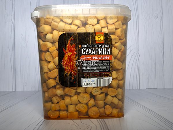 Сухарики с красной икрой в Одинцово