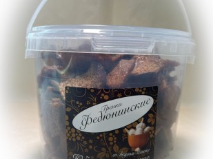 Конина вяленая (строганина): Гренки 