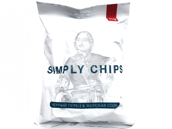 Картофельные чипсы "Simple chips" Морская соль и черный перец 80 гр. в Одинцово