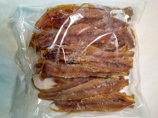 Кальмар со вкусом краба по-шанхайски: Минтай солёно-сушёный (рваный)